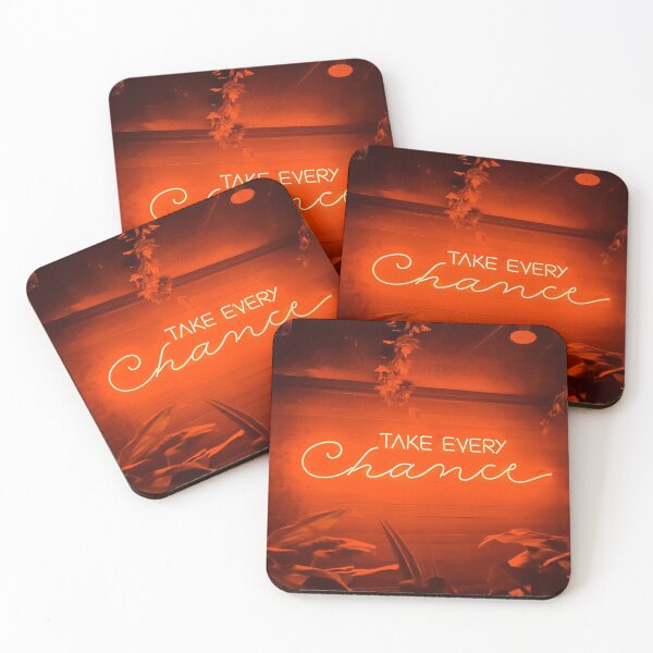 Item preview, Take Every Chance Neon Sign Orange designed and sold by makimade.