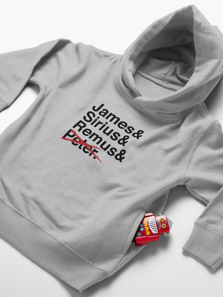Alternate view of James & Sirius & Remus & X. Toddler Pullover Hoodie
