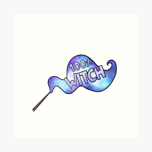 100% Witch Art Print
