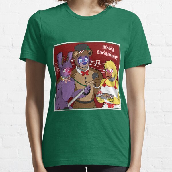 Fnaf Christmas T Shirts Redbubble - roblox merry fnaf christmas song id