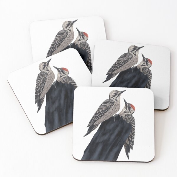 Item preview, Male & Female Ladder-backed Woodpeckers Digital Painting designed and sold by Inuyasha907.