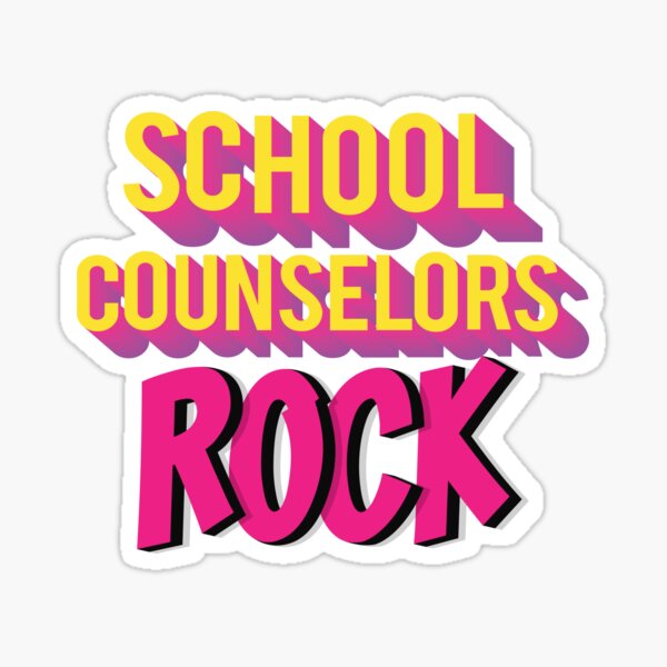 School Counselors Rock Sticker