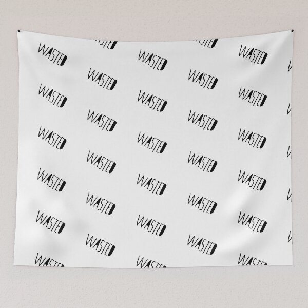 Item preview, wasted- simple-Black and white designed and sold by VtheArtist.