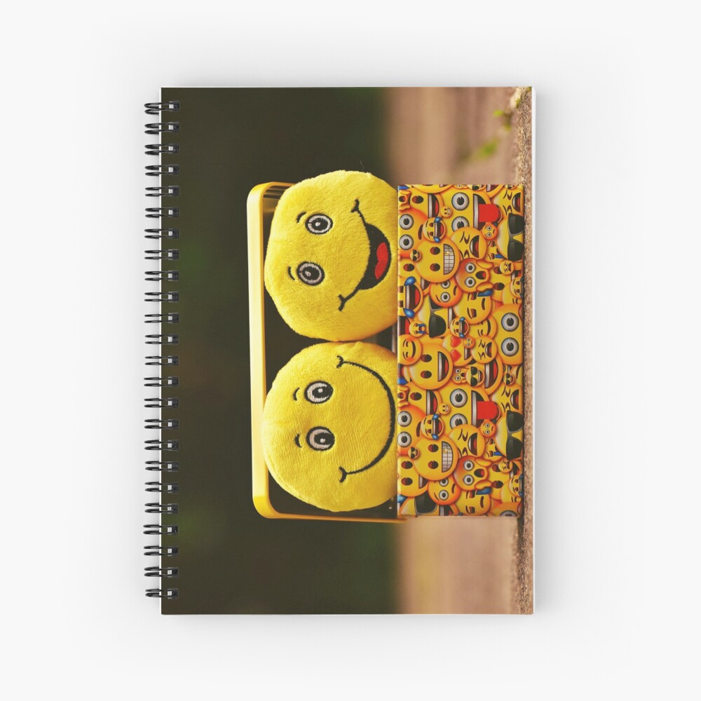 "smiley face emoji" Spiral Notebook for Sale by Jpauls Redbubble