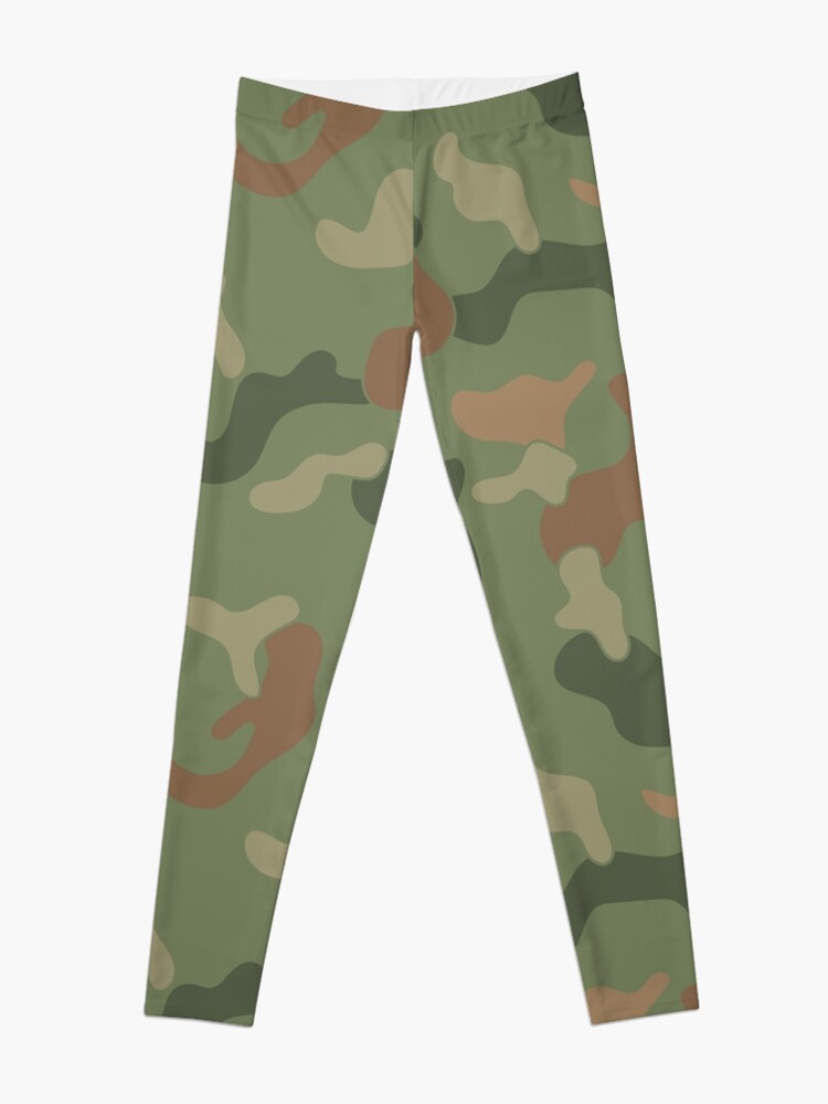 Girls Camo Print Leggings