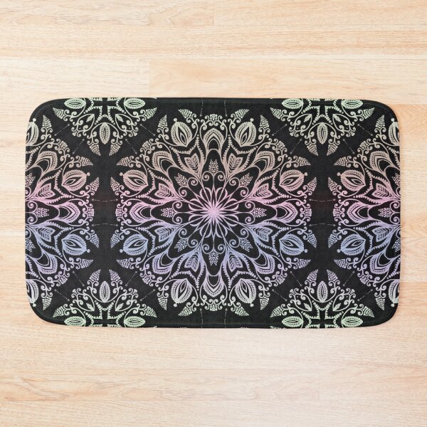 Item preview, Coloring on the dark bacground  hand drawn mandala designed and sold by MandalaFlowerArt.