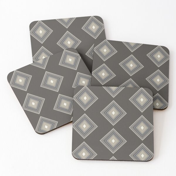 Item preview, Abstract rhombus beige and dark gray designed and sold by Abstractlara.