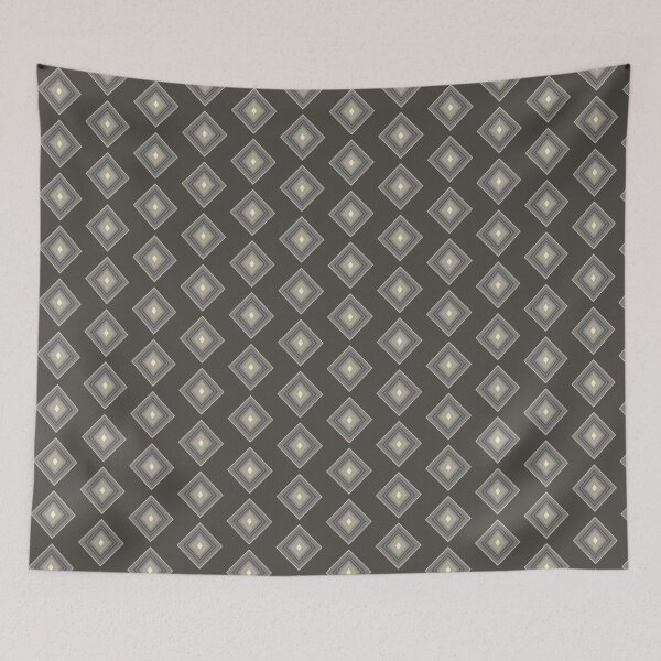 Item preview, Abstract rhombus beige and dark gray designed and sold by Abstractlara.
