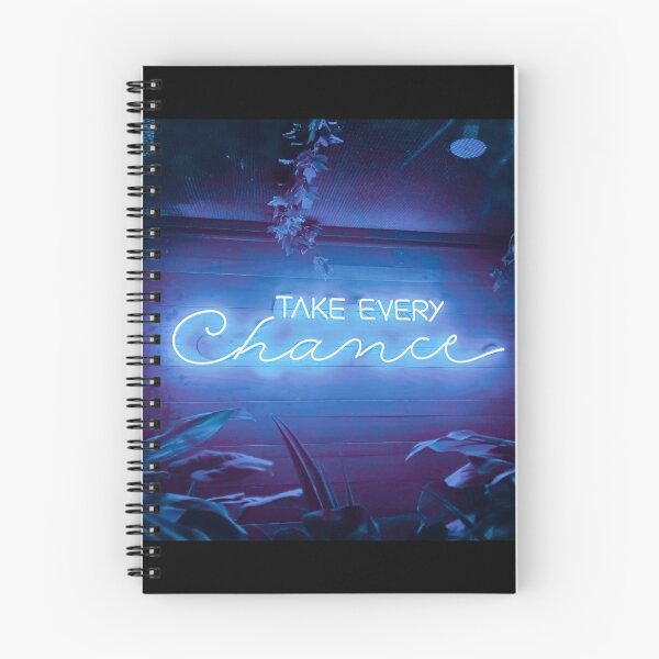 Item preview, Take Every Chance Neon Sign Blue designed and sold by makimade.