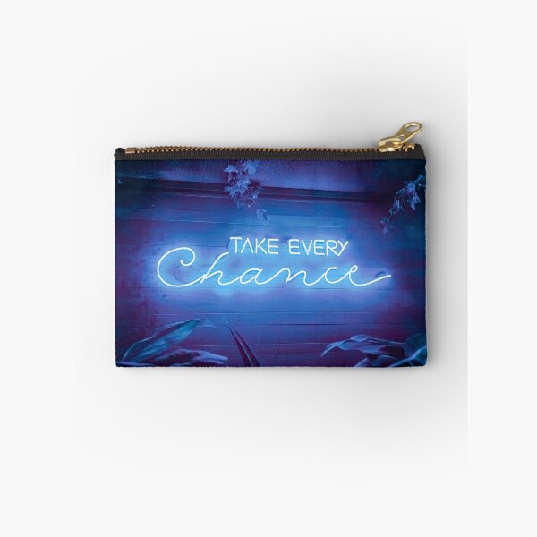 Item preview, Take Every Chance Neon Sign Blue designed and sold by makimade.