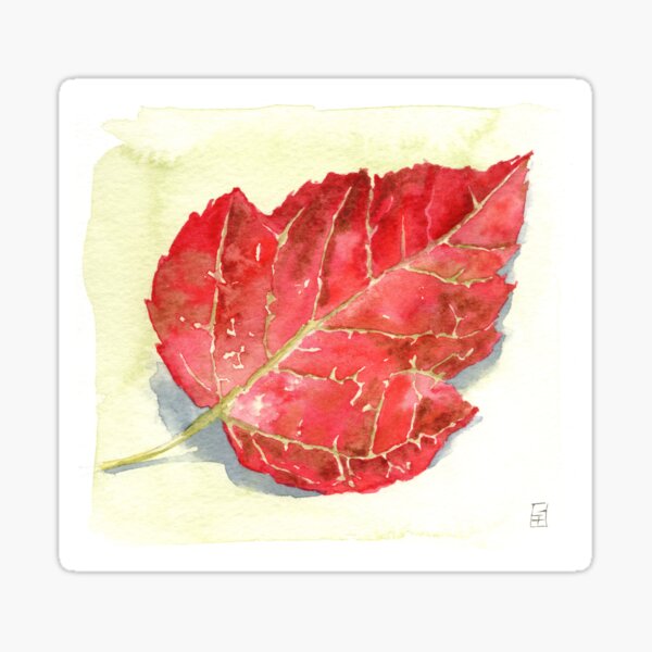 Item preview, Red Autumn Leaf designed and sold by Gareth Massam.