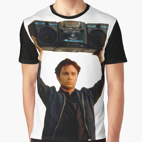 Chris Kattan Holds a Boombox Graphic T-Shirt