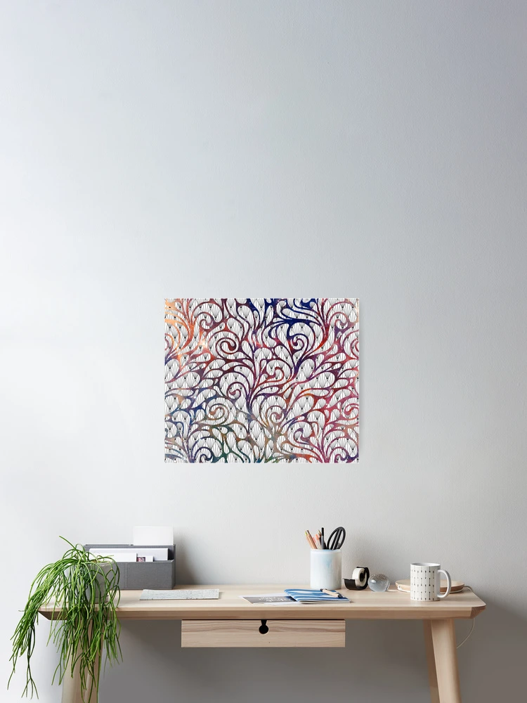 Thumbnail 2 of 3, Poster, Two Patterns Abstract designed and sold by Salote Faotusia.
