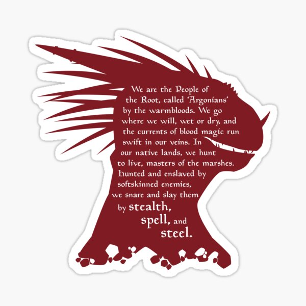ES: Who are the Argonians? Sticker