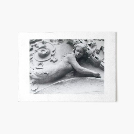 Mermaid Sculpture Art Board Print