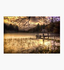 On golden Loch Photographic Print