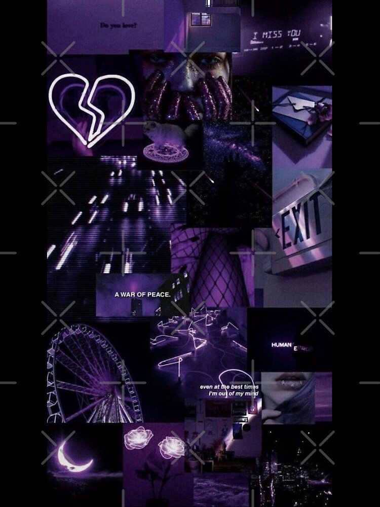 Download Dark Purple Collage Aesthetic Self Motivation Wallpaper   Wallpaperscom