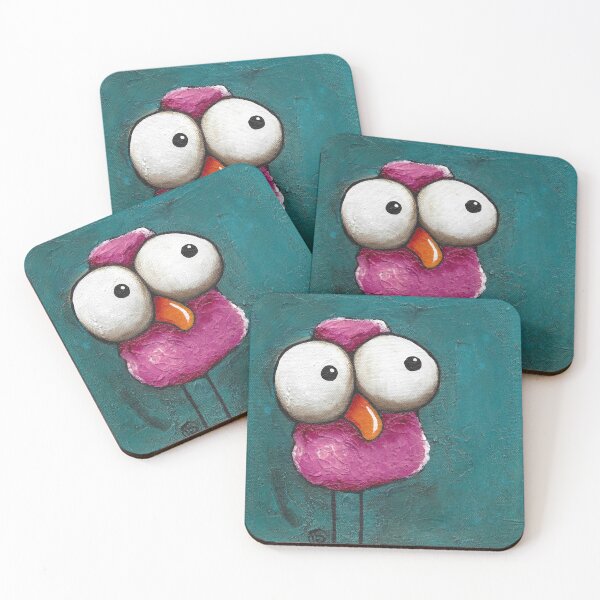 Item preview, The pink bird designed and sold by StressieCat.