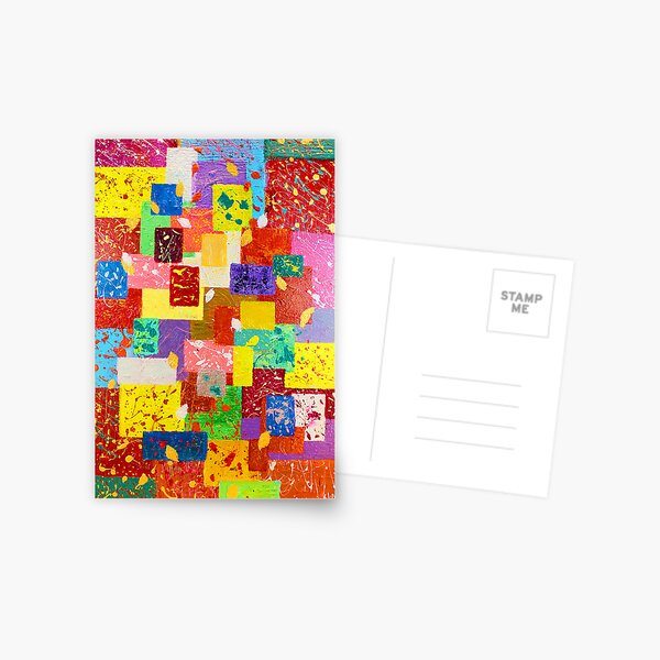 Contemporary Abstract Postcard