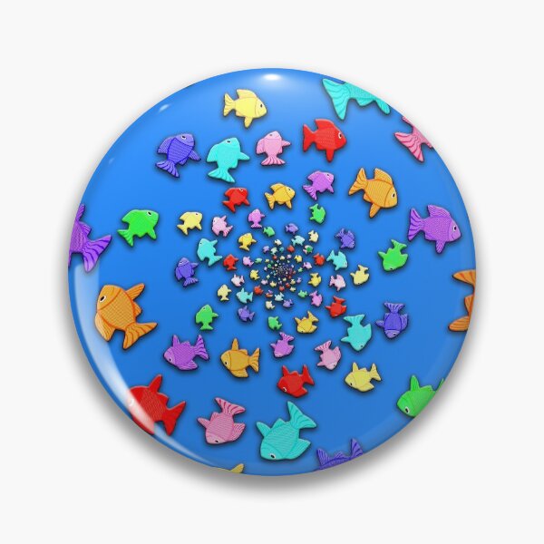 Item preview, Fractal Fish Spiral designed and sold by wolfepaw.