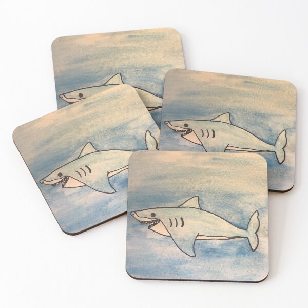 Item preview, Shark of the Sea designed and sold by CapeCodDoodles.