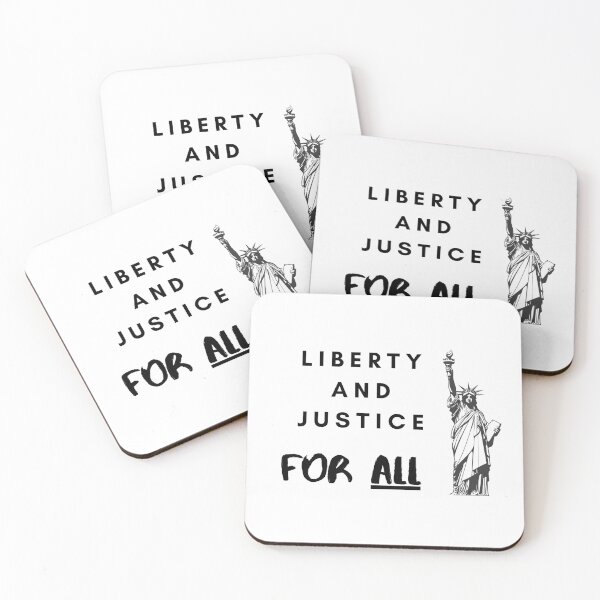 Item preview, liberty and justice for all  designed and sold by goldenpoodles.