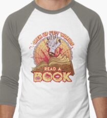Read a Damn'd Book Men's Baseball ¾ T-Shirt