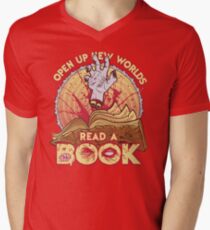 Read a Damn'd Book Men's V-Neck T-Shirt