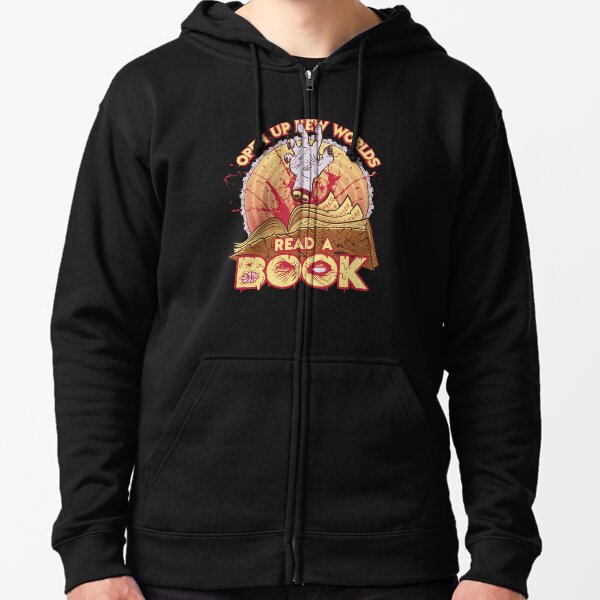 Read a Damn'd Book Zipped Hoodie
