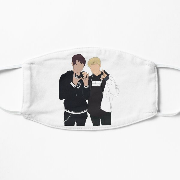 Download Sam And Colby Face Masks Redbubble PSD Mockup Templates