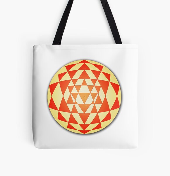 Sri Yantra 06 All Over Print Tote Bag