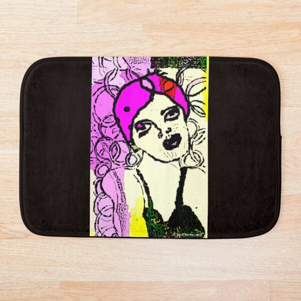 Mod Girl Dreaming Of Hair Removal Bath Mat