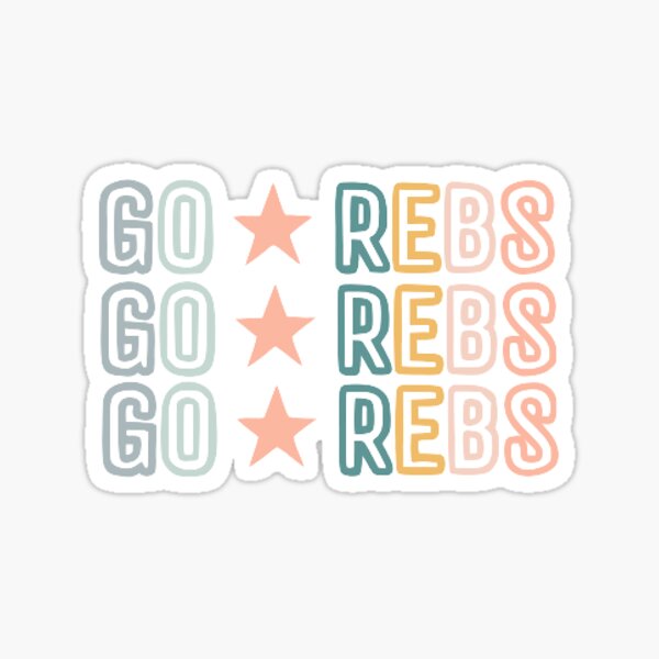 go rebs Sticker