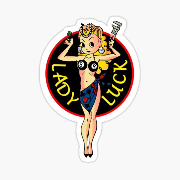 Lady Luck Shirt, Sticker, Hoodie, Mask Sticker