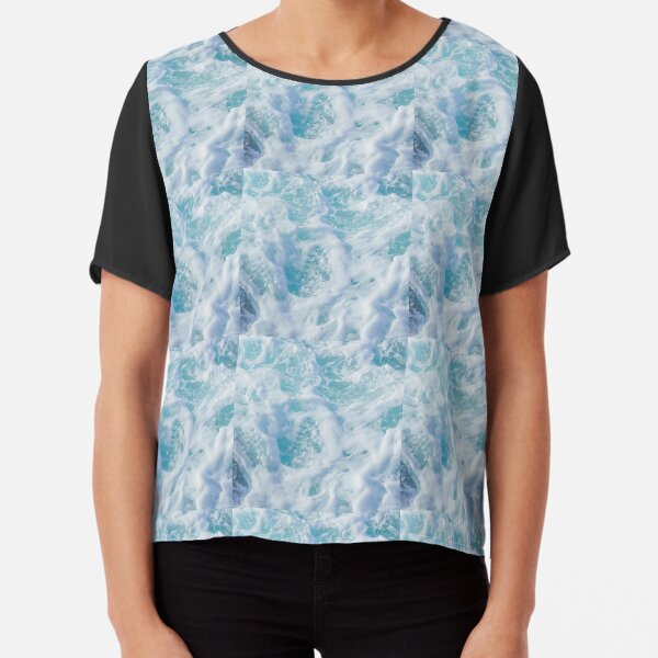 Blue Ocean Chiffon Top