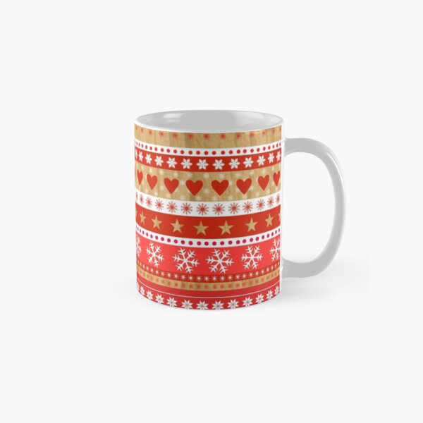 Nordic Inspired Stripe Pattern Classic Mug