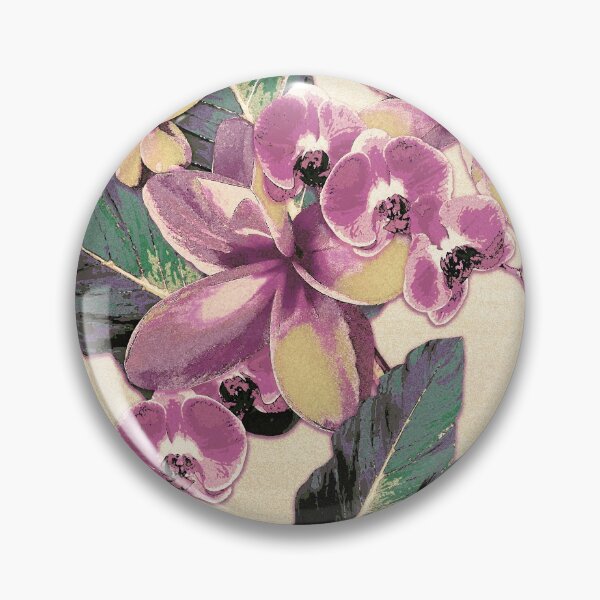 Item preview, Tropical Vintage Plumerias Golden designed and sold by Nina May Designs.