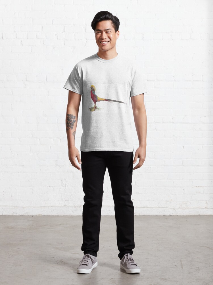 Alternate view of Golden Pheasant in Arabian slippers Classic T-Shirt