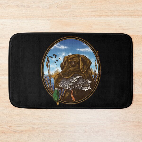 Item preview, Labrador Retriever with Mallard Duck Hunting print designed and sold by jakehughes2015.