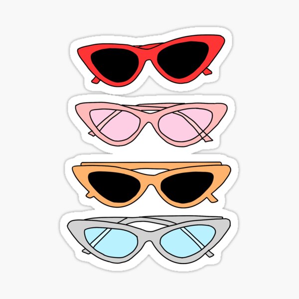 “Sunglasses Sticker Pack " Sticker for Sale by madimoo0 | Redbubble