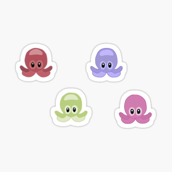 Octopus Emoji Stickers Redbubble