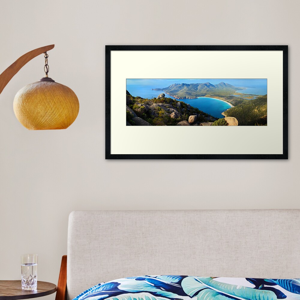 Wineglass Bay, Freycinet National Park, Tasmania Framed Art Print