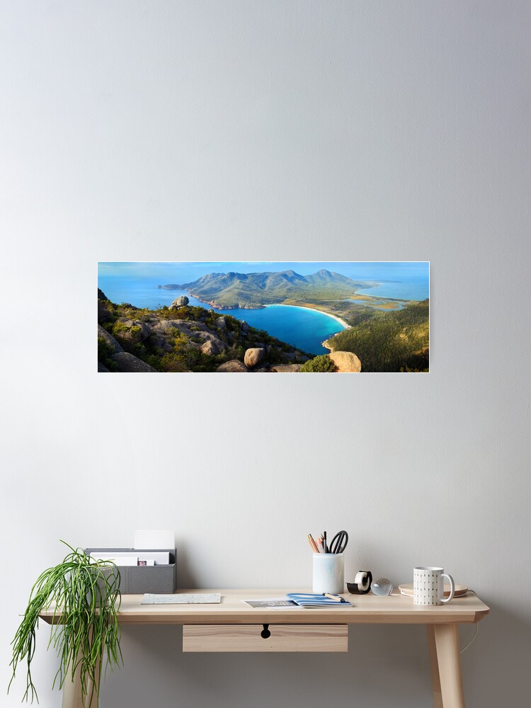 Thumbnail 2 of 3, Poster, Wineglass Bay, Freycinet National Park, Tasmania designed and sold by Chockstone.