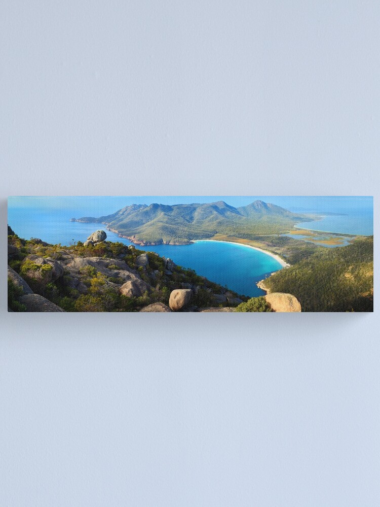 Thumbnail 1 of 3, Canvas Print, Wineglass Bay, Freycinet National Park, Tasmania designed and sold by Chockstone.