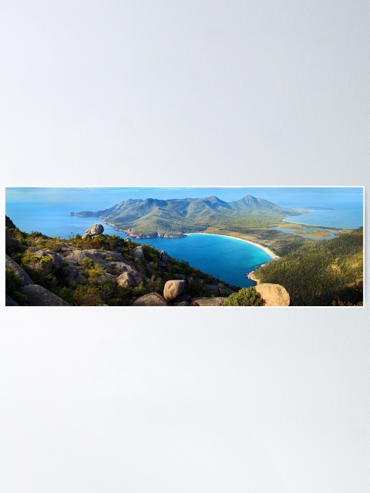 Alternate view of Wineglass Bay, Freycinet National Park, Tasmania Poster