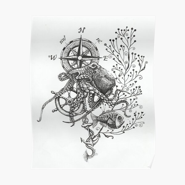 Octopus's garden Poster
