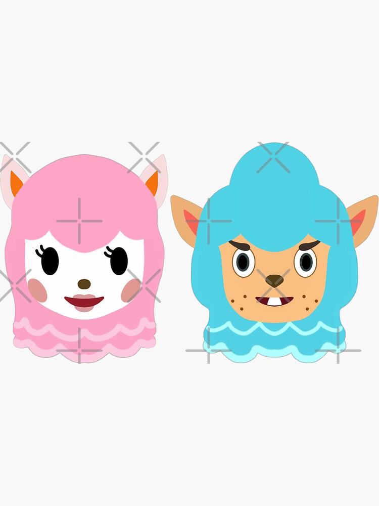 "ACNH Reese and Cyrus" Sticker for Sale by Laurenalexc Redbubble