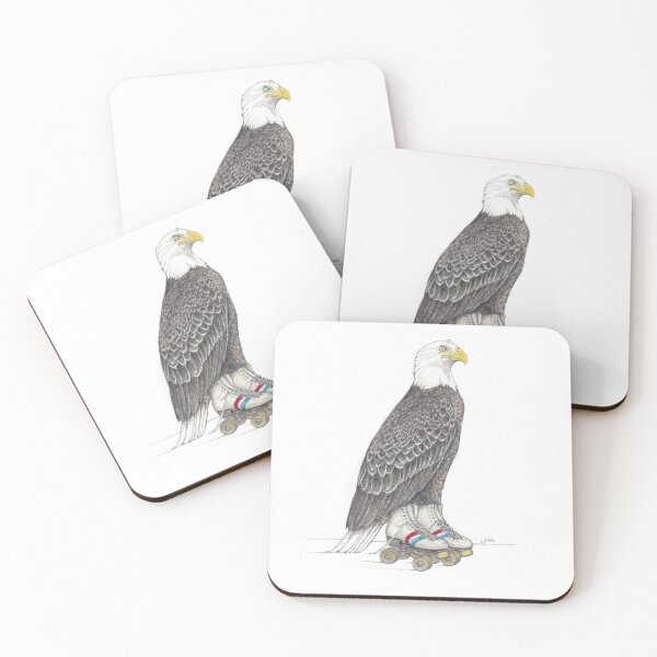 Item preview, Eagle on roller skates designed and sold by JimsBirds.