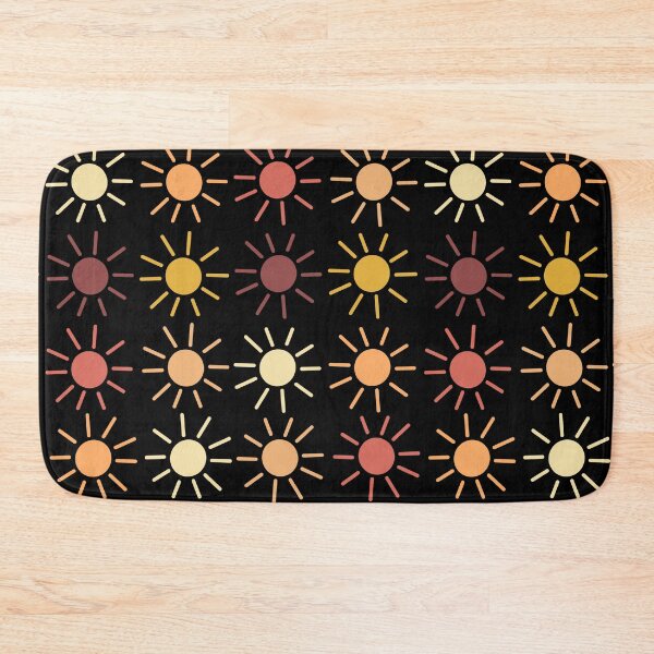 Item preview, Sunshine Pattern with Rusty Neutrals Color Palette and Black Background designed and sold by WildeandCo.