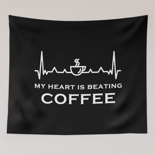 Item preview, Coffe heartbeat designed and sold by Catsloversdotme.